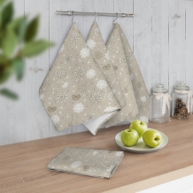 Рогожка набивная НКЛМ рис. 2321/1 Одуванчики на фактуре, 150см