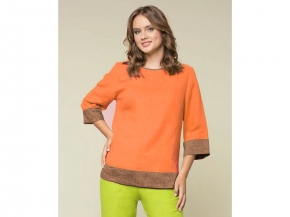 23С193-ШР/039/ст 1250/0 Туника женская, 170-96-102 оранжевый