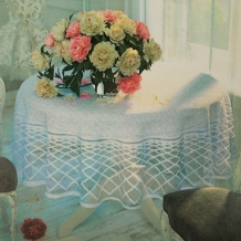 Д228Ка СКАТЕРТЬ ДЕКОРАТИВНАЯ 2967  лунный нефрит 2.40 м*2.35 м рис. Д228Ка