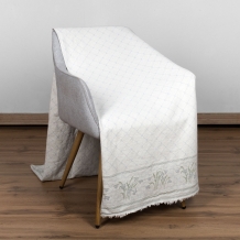 23С63-ШР/у./л.с.уп. 200*230 Плед "Подснежники-1" цв. 1 рис. 137