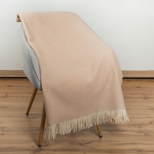 25СП200С-ДЯ Плед п/ш декоративный 140*220 "Волна" цв. бежевый (3-4)