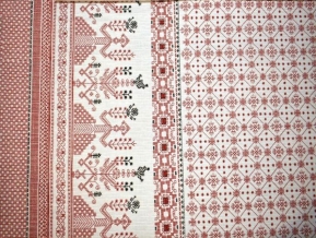 Ткань бельевая арт 1674 чесуча рис. Орнамент макошь, 150см
