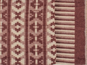Одеяло п/шерсть 70% 190*205 жаккард цв. коричневый