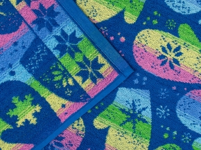 6с103.412ж1 Варежки (синяя радужка) Полотенце махровое 50х90см