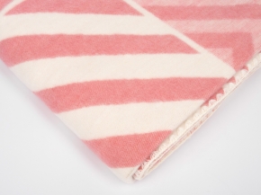 Одеяло п/шерсть 15% 140*205 жаккард "Пэчворк" цв. розовый