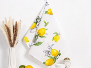 Рогожка набивная Лимоны   рис.13485/1, 150см