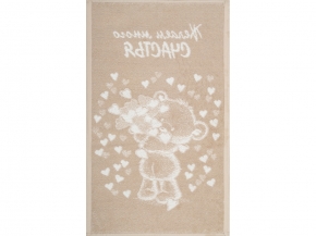 6с104.511ж2 Много счастья (лен3) Полотенце махровое 67х40см