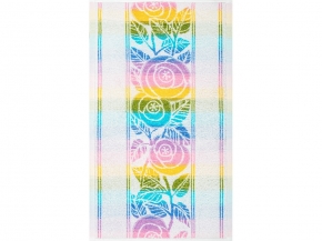 6с104.411ж1 Тропикана (белая радужка) Полотенце махровое 67х40см