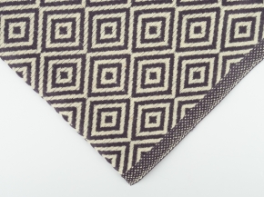 23СП182С-ДЯ Плед п/ш декоративный в/рул 155*220 "Ромбы" цв. шоколад (1-3)