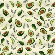 Вафельное полотно арт. 60 наб. гр рис. 62010/2 Aвокадо fresh, 50см