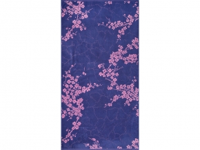 6с102.413ж1 Цветущие(пурпурн3) Полотенце махровое 81х160см