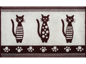 6с104.411ж1 Коты (шоколад) Полотенце махровое 67х40см