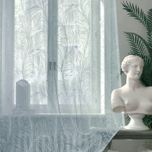 2.45м в742НК/245 ПОЛОТНО ГАРДИННОЕ 2268 небесно-голубой