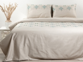 4899-БЧ  КПБ 2х сп  рис 6432-01 Красаванне  цв серый  (лен)