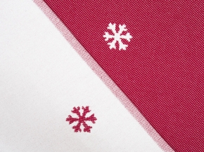 5с22.312ж1 Снежинки-арт(ДТЭ бордовый) Полотенце 50х180 см
