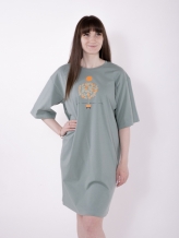 3С652Д40 16199 СОРОЧКА НОЧН. ЖЕН. 88-94-170,176 ЗЕЛЕНЫЙ