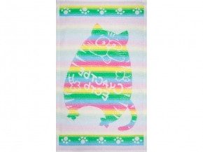 6с104.411ж1 Счастье есть(св.радужка) Полотенце махровое 67х40см