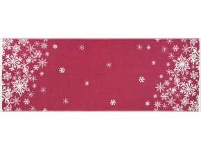 9с23.111ж1 Снежинки-арт(ДТЭ бордовый) Полотенце х/б 50х140см
