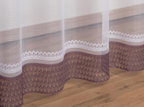 2.45м К267АГ/245 ПОЛОТНО ГАРДИННОЕ фиолет. с белым