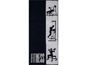 6с102.411ж1 Fitness (т.синий) Полотенце махровое 67х150см