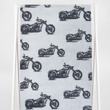 6с102.411ж1 Мото-паттерн(антрацит) Полотенце махровое 67х150см