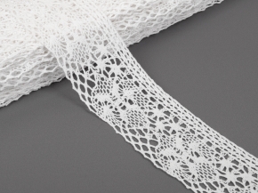 К-070-106-2 Кружево 70мм, белый