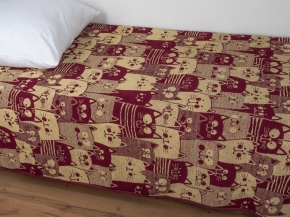 3с109.412ж1 Мир котов(кр.дерево2) Плед 208х200 см