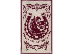 6с104.411ж1 Подкова(кр.дерево1) Полотенце махровое 67х40см