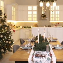 Дорожка арт. 61 наб. ПК МАПС гр рис. 29284/1 В гостях у Деда Мороза, 50см