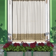 1.55м Д86АГ/155 ПОЛОТНО ГАРДИННОЕ белый с оливковым