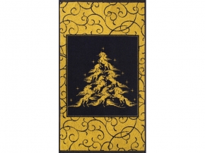 6с103.412ж1 Лошадиная елка(т.желтый) Полотенце махровое 50х90см