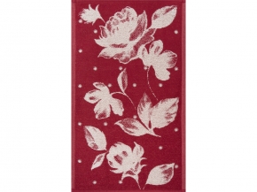 6с104.411ж1 Вальс цветов(бордо) Полотенце махровое 67х40см