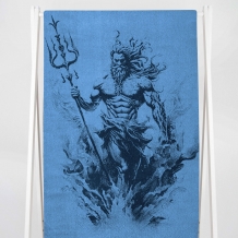 6с102.413ж1 Посейдон (темно-синий6) Полотенце махровое 81х160см