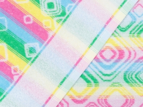 6с102.411ж1 Мишель (св.радужка) Полотенце махровое 67х150см