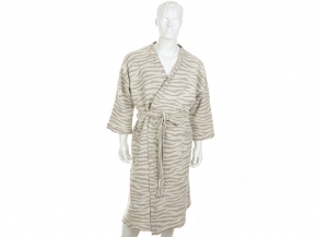 17С134-ШР/039/у/уп. Халат для бани 170*176 88*92 "Зебра" цв. 330 рис. 912