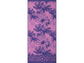 6с102.411ж1 Катарина (пурпурный3) Полотенце махровое 67х150см