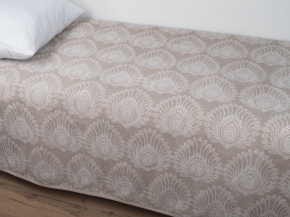 3с109.411ж2 Павлиний глаз (лен3) Плед 208х150 см