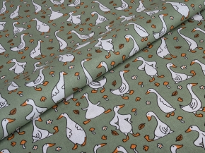 Ткань бельевая арт.17с-1ЯК лен 30%, хл.70%, пл.145г,  рис. Гусь лапчатый вид 2, 150см