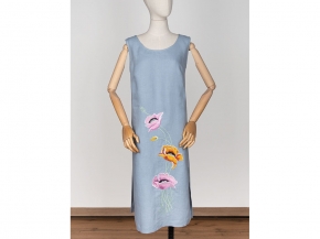 24С87-ШР/039/ст 1305/0 Туника женская 164-92-98 СВ. СЕРО-ГОЛУБОЙ