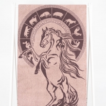 6с102.411ж1 Гороскоп-лошадь(т.с.мальв1) Полотенце махровое 67х150см