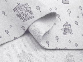 Фланель набивная арт 514 гр рис 29144/4 Карусель, 90см