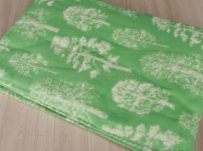 Одеяло хлопковое 170*205 жаккард  16/24 цв. зеленый
