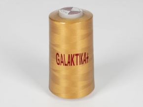 Нитки П/Э 40/2 (5000 ярдов) "GALAKTIKA+" горчичный светлый*141