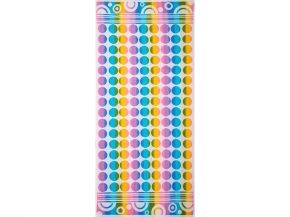 6с102.411ж1 Палитра (белая радужка) Полотенце махровое 67х150см