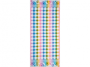 6с102.411ж1 Палитра (белая радужка) Полотенце махровое 67х150см