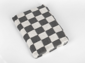 Одеяло байковое ОБ-200  140*205  клетка цв. серый