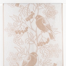 6с104.511ж2 Снегири (лен3) Полотенце махровое 67х40см